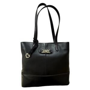 Brighton Leather Interlock Tara Tote‎ in Black